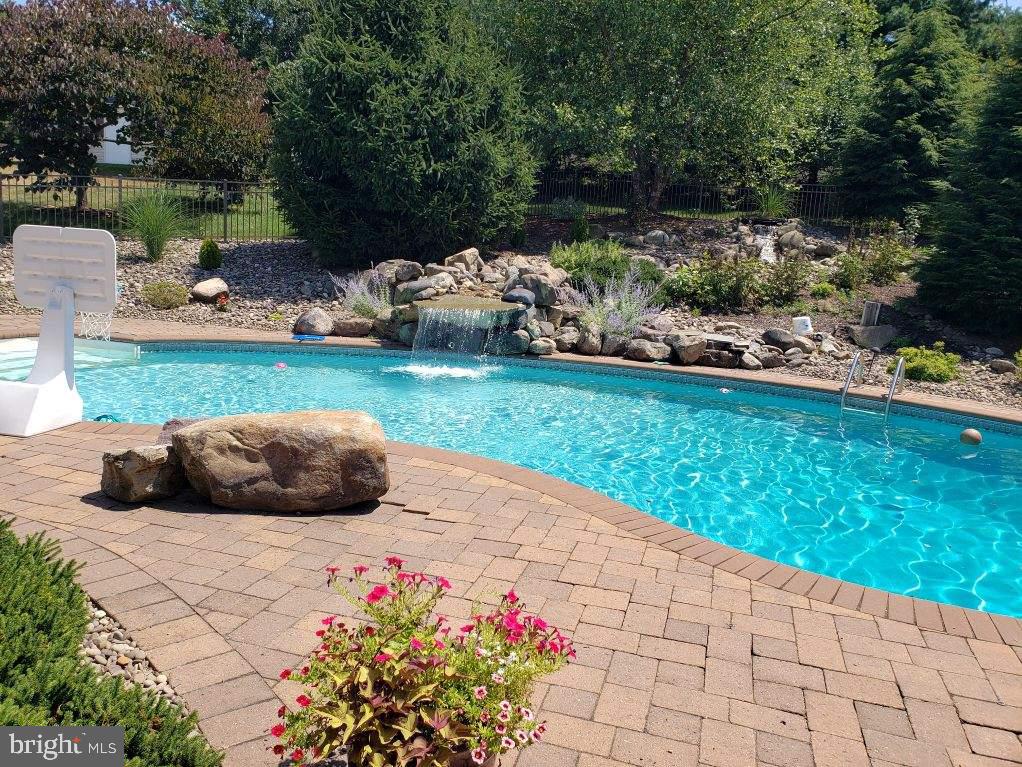 view of pool with fence