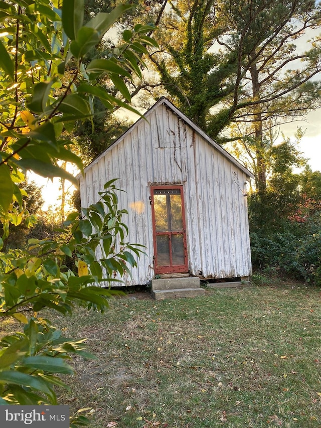 view of outbuilding with an outdoor structure