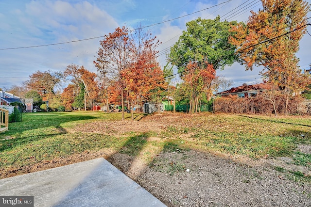 view of yard