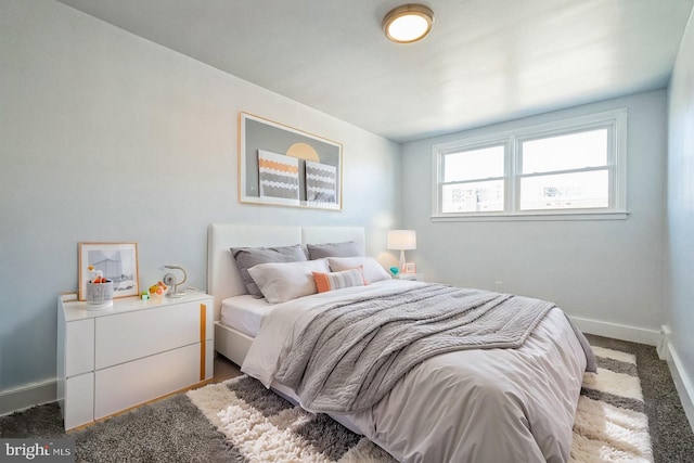 bedroom with baseboards