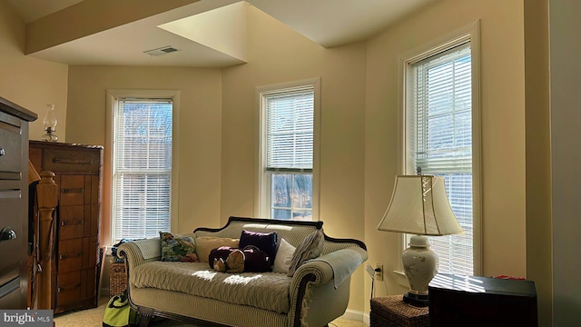 interior space with visible vents and plenty of natural light