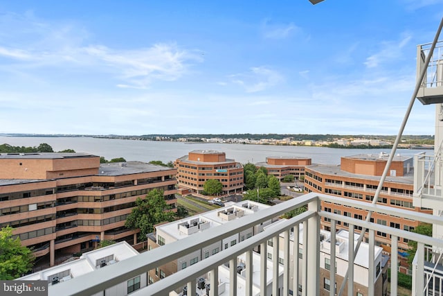 property view of water featuring a city view