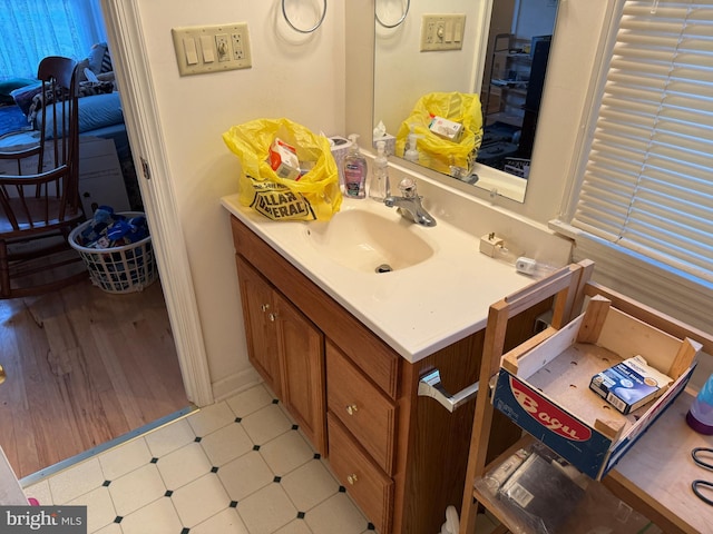 bathroom with vanity