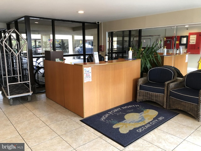 view of reception area