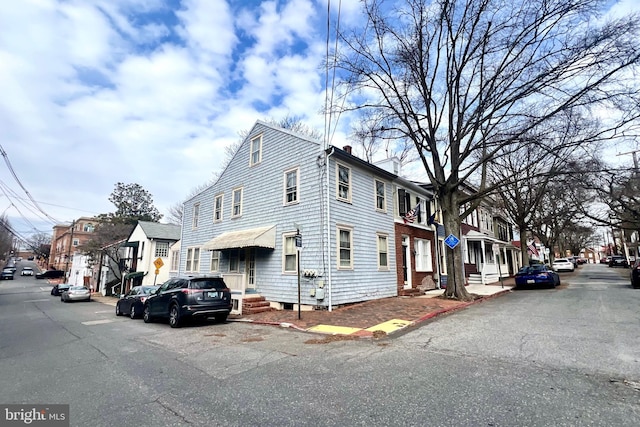 exterior space with a residential view