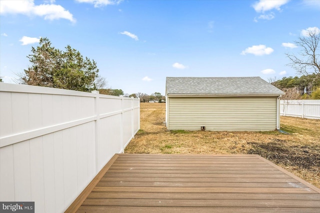 wooden deck with fence