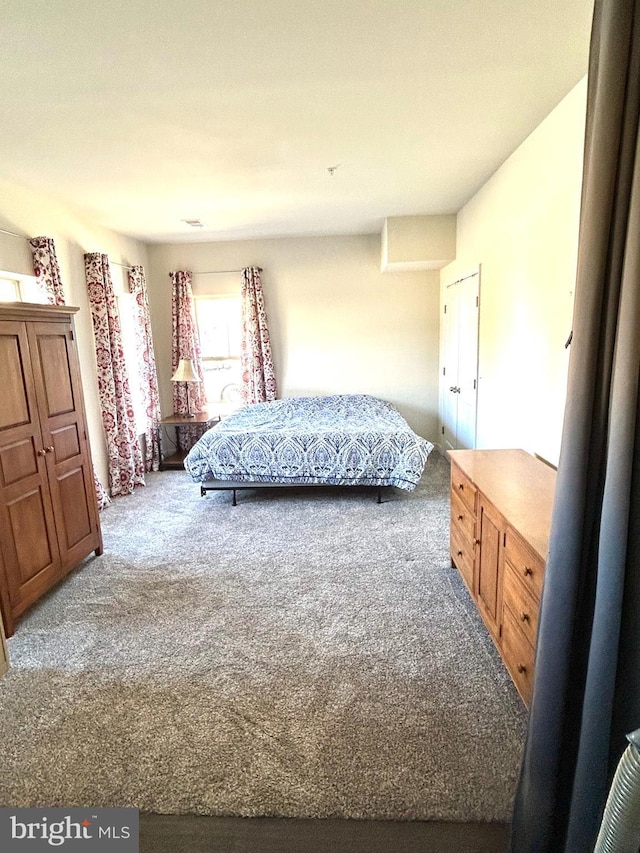 bedroom featuring carpet floors