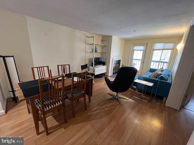 dining room featuring wood finished floors