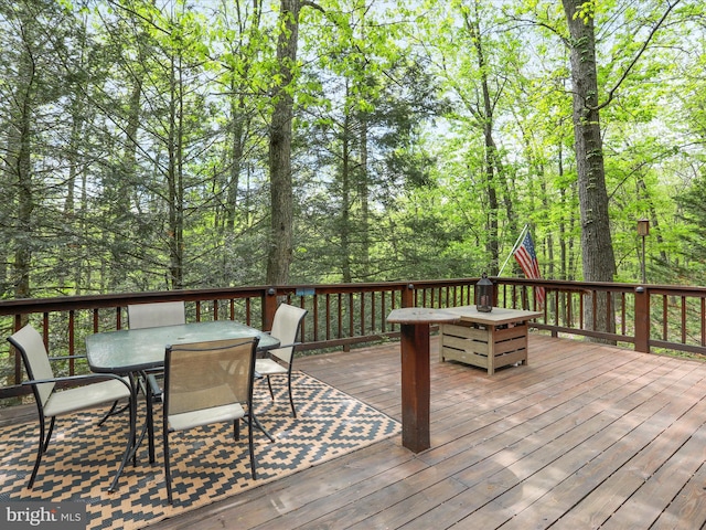 47 Timberline Dr, Lost River, WV 26810 - deck with outdoor dining space