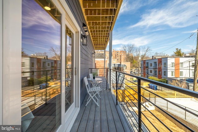 view of balcony