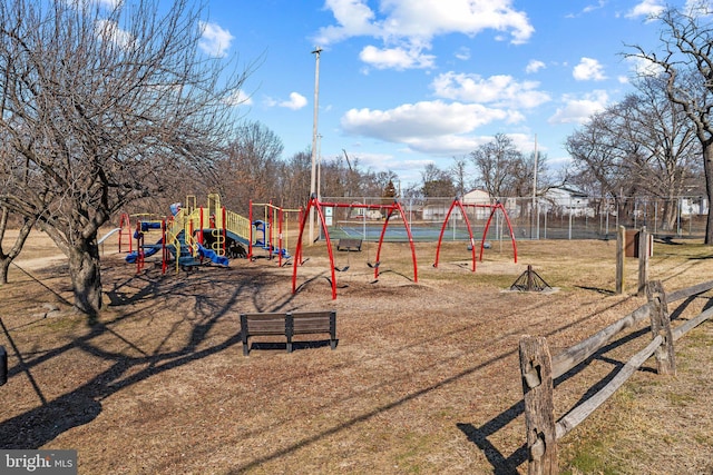 view of community playground