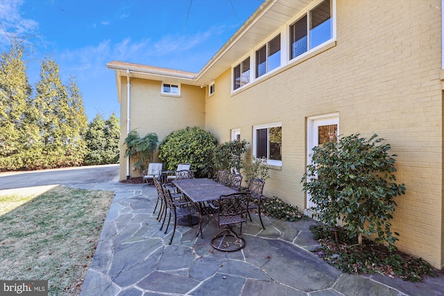 view of patio / terrace with outdoor dining space