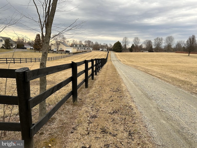 view of road