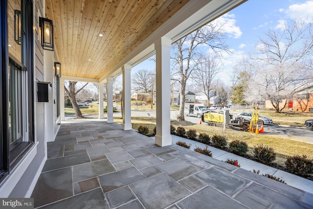 view of patio / terrace with covered porch