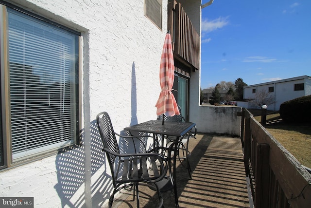 view of balcony