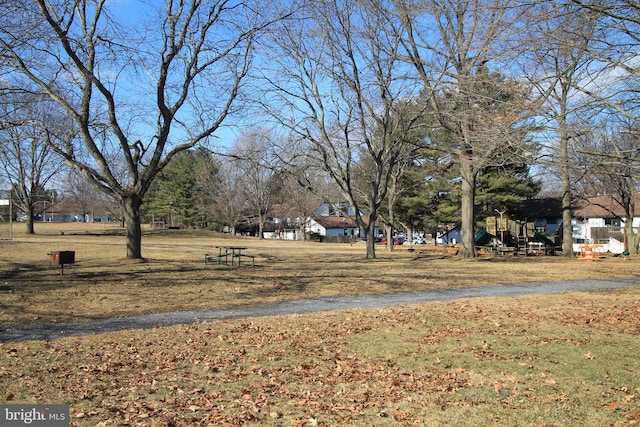 view of yard with playground community