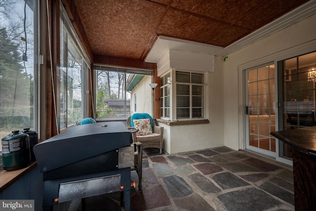 view of sunroom / solarium