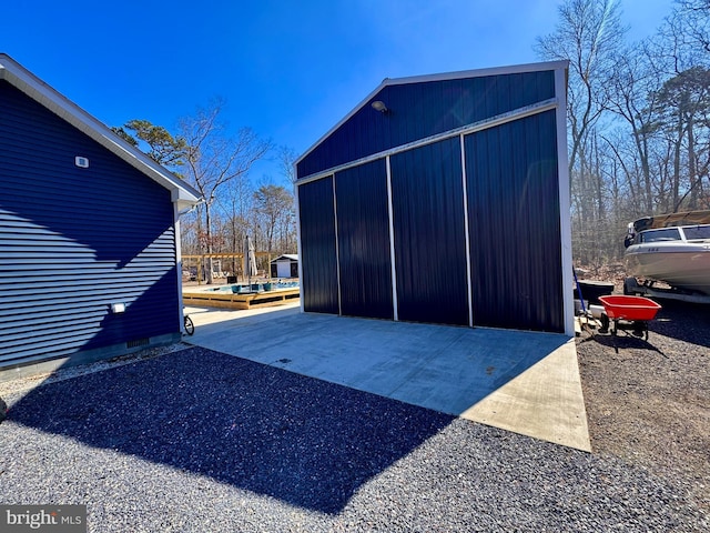 view of outbuilding