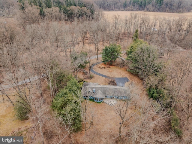 drone / aerial view featuring a rural view