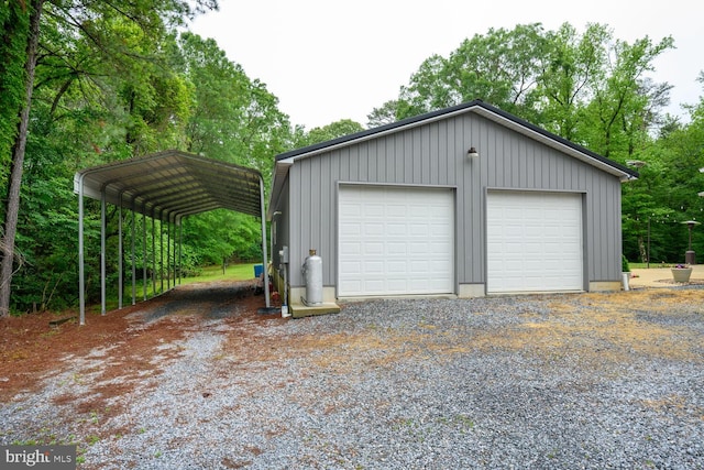 15185 Day Rd, Goldsboro, MD 21636 - garage with a detached garage and view of scattered trees