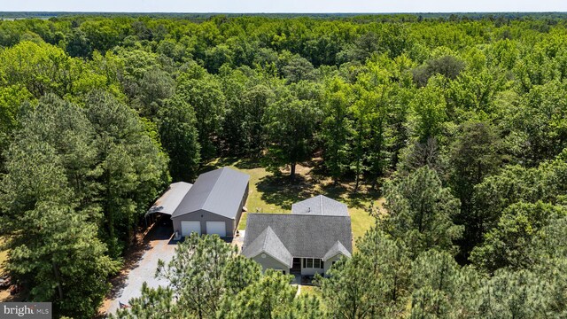 15185 Day Rd, Goldsboro, MD 21636 - view from above of property with a heavily wooded area