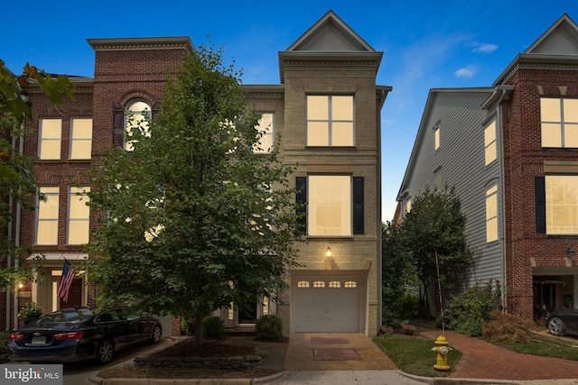 view of front of property with brick siding