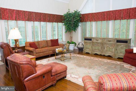 living room featuring wood finished floors