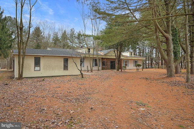 view of back of property