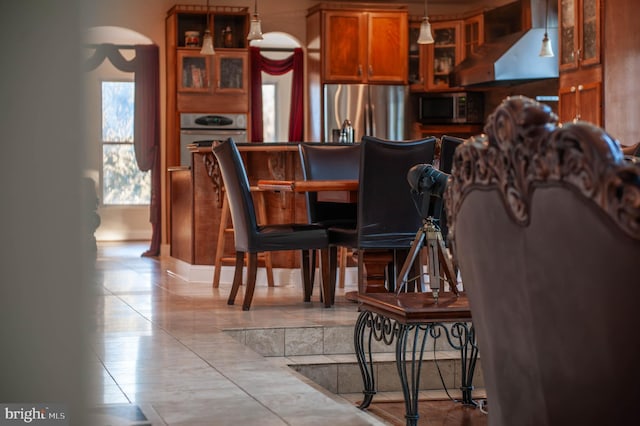 view of dining room