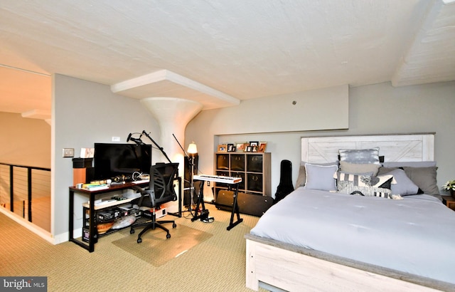 bedroom with carpet floors