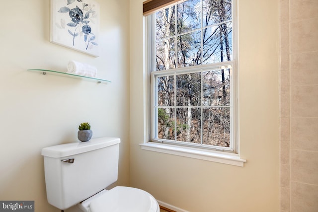 bathroom featuring toilet