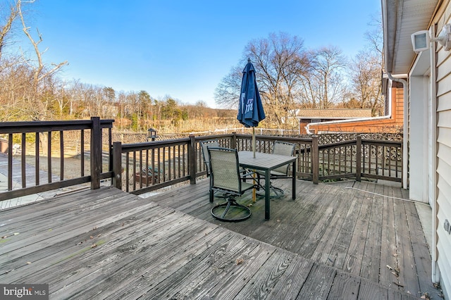 view of wooden terrace