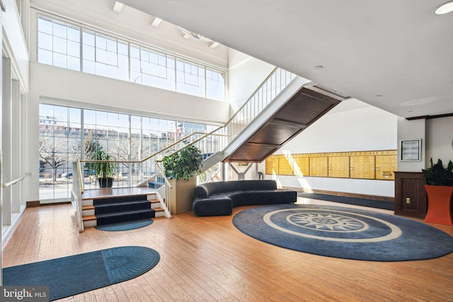 lobby with stairs