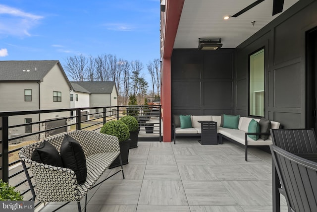 balcony with outdoor lounge area