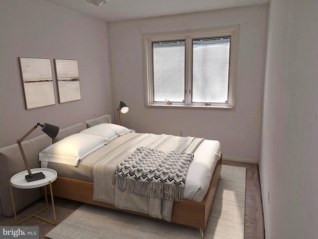 bedroom with carpet flooring