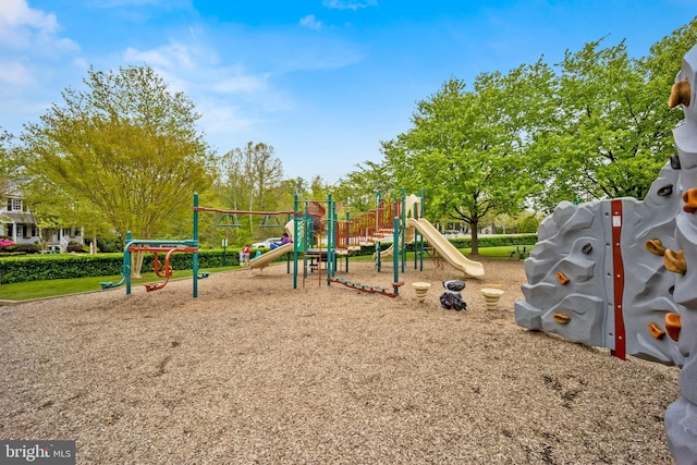 view of communal playground