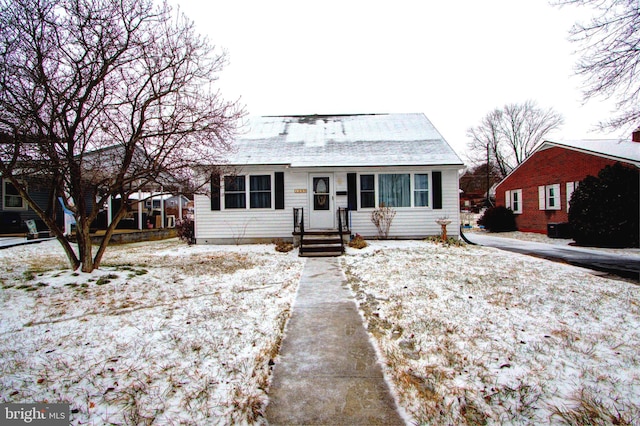 view of bungalow-style home