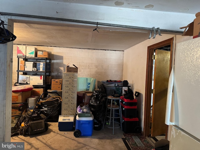 view of storage room