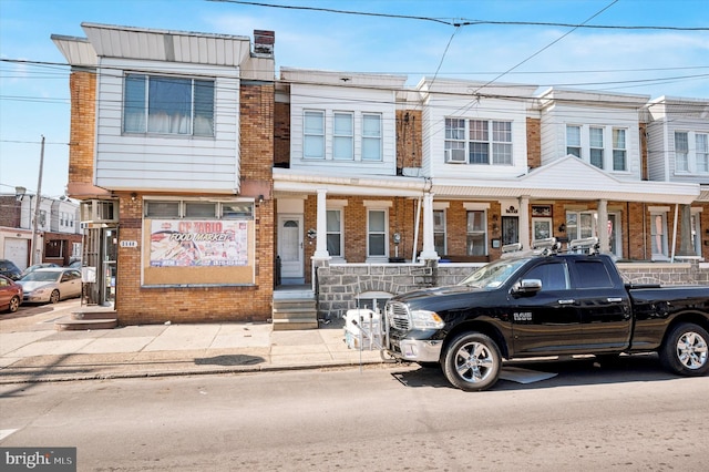 multi unit property with brick siding