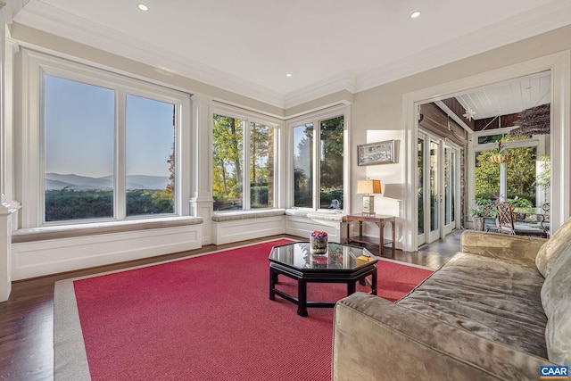 view of sunroom / solarium