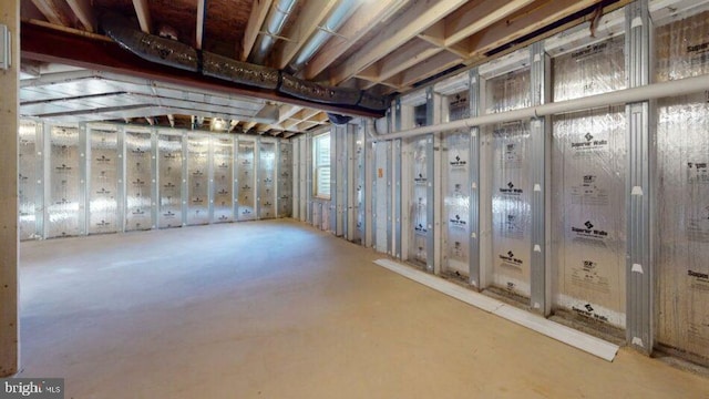 view of basement
