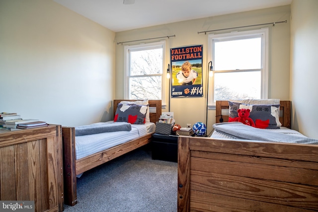 bedroom featuring carpet floors