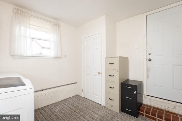 interior space featuring laundry area