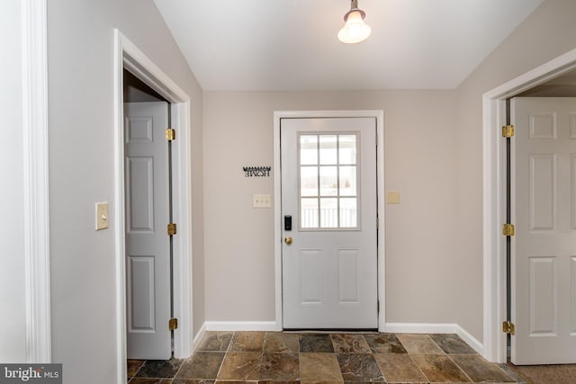117 Quaker Neck Rd, Salem, NJ 08079 - entrance foyer featuring baseboards and stone finish flooring