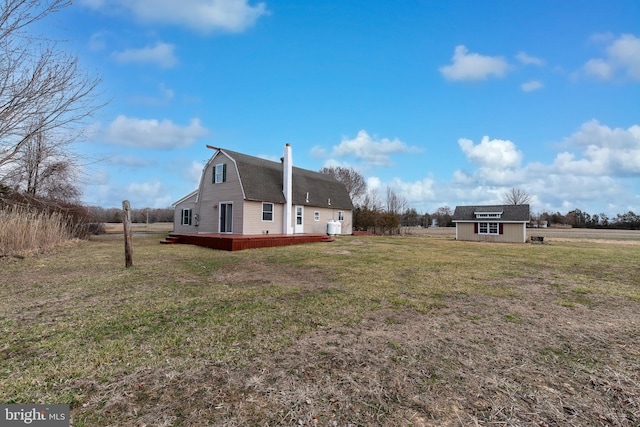 117 Quaker Neck Rd, Salem, NJ 08079 - view of yard featuring a deck and an outbuilding