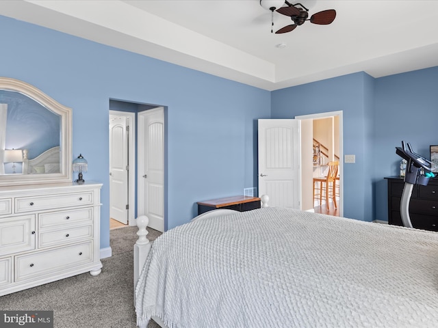 bedroom featuring carpet