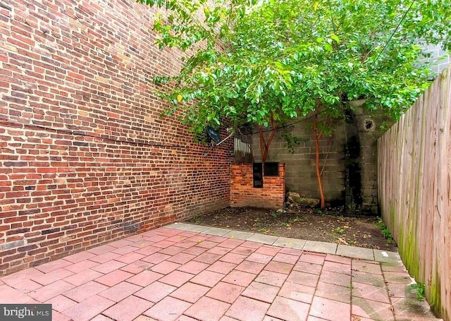 view of patio / terrace with a fenced backyard