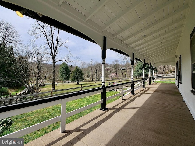 view of wooden terrace