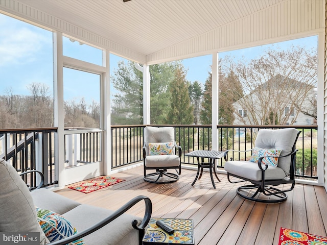 sunroom with a wealth of natural light