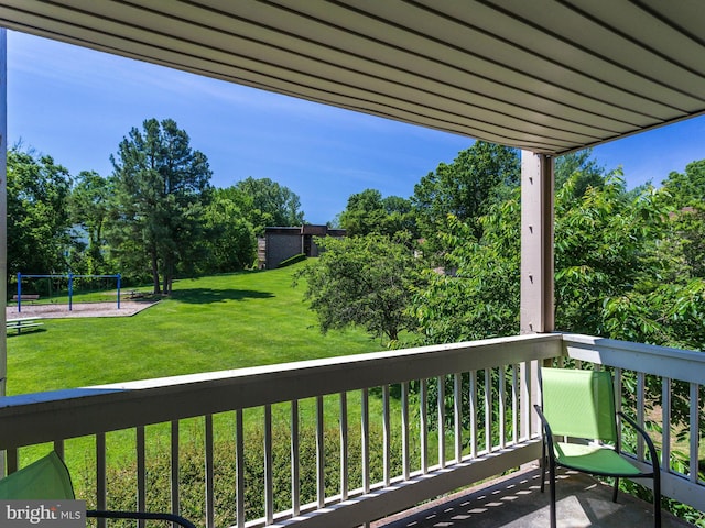 view of balcony